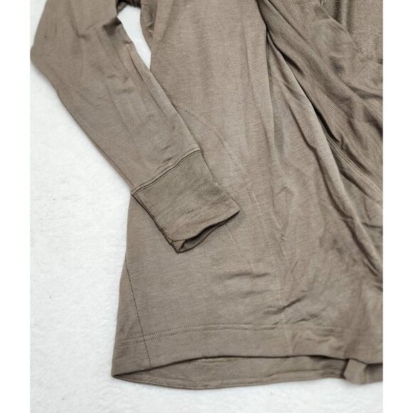Athleta Pranayama Restore Wrap Cardigan Clay Brown Medium - Picture 7 of 9